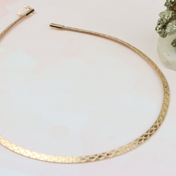 "Elegant Rose Gold Flat Chain Necklace for Women, XPNL0328 - Picture 8 of 10